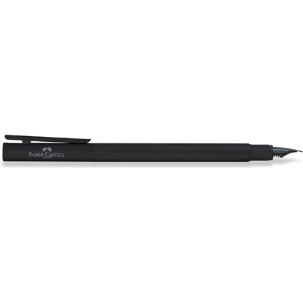 FABER-CASTELL Stylo plume NEO Slim mtal, noir, F