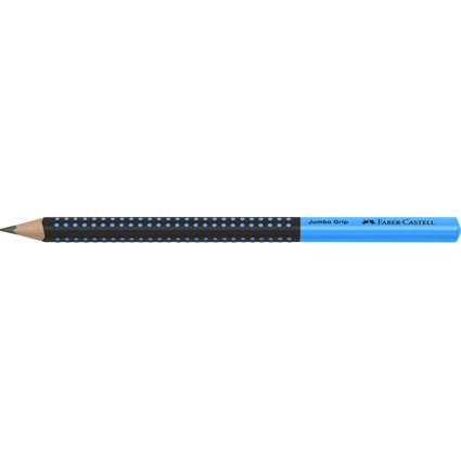 FABER-CASTELL Crayon graphite Jumbo GRIP TWO TONE, bleu