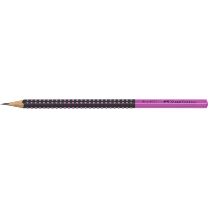 FABER-CASTELL Crayon graphite GRIP 2001 TWO TONE, rose