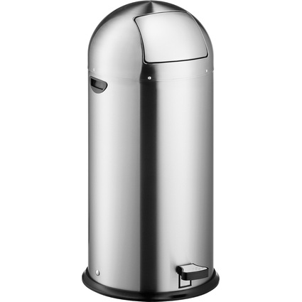 helit Poubelle  pdale "the step dome", 52 litres, argent