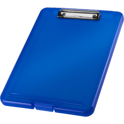 helit Porte-bloc avec compartiment "the clip", A4, bleu