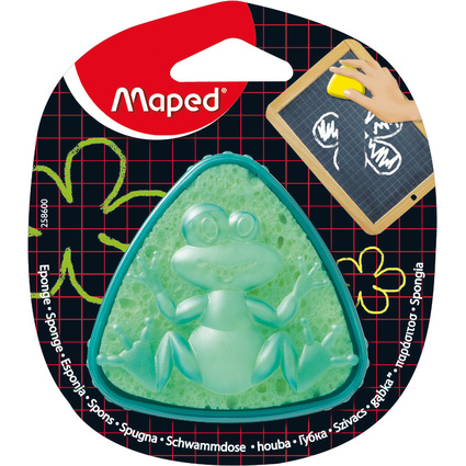 Maped Eponge pour ardoise,en bote "grenouille",triangulaire