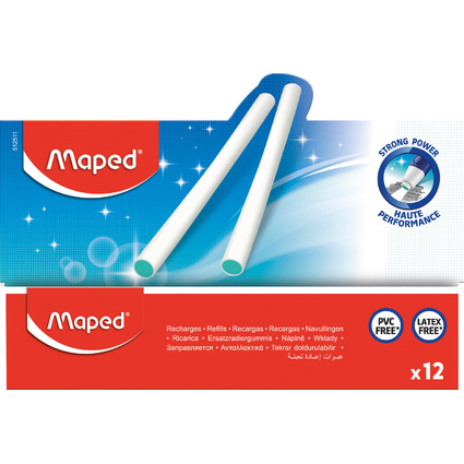 Maped Gomme de recharge pour crayon  gomme Gom-Pen, blanc