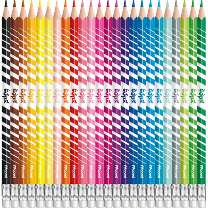 Maped Crayons de couleur COLOR'PEPS, effaable, tui de 24