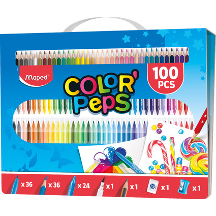 Maped Kit de coloriage COLOR'PEPS, 100 pices