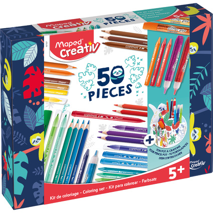 Maped Creativ Kit de coloriage COLOURING KIT, 50 pices