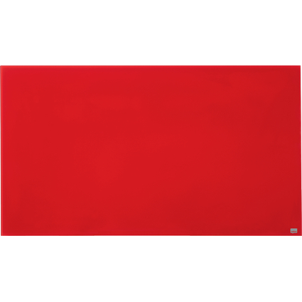 nobo Tableau en verre Impression Pro Widescreen, 57", rouge