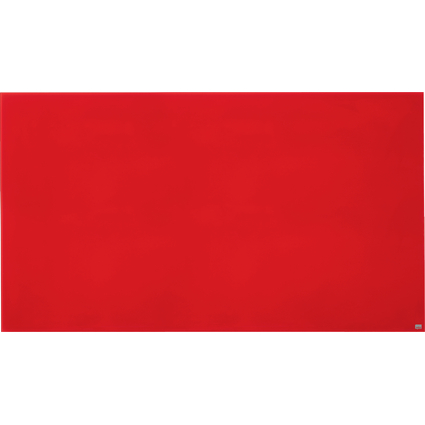 nobo Tableau en verre Impression Pro Widescreen, 85", rouge