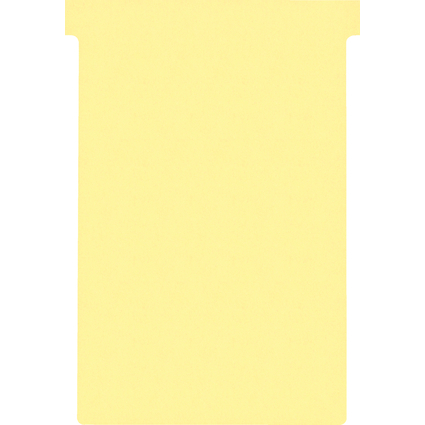 nobo Fiche T, indice 4 / 124 mm, 170 g/m2, jaune
