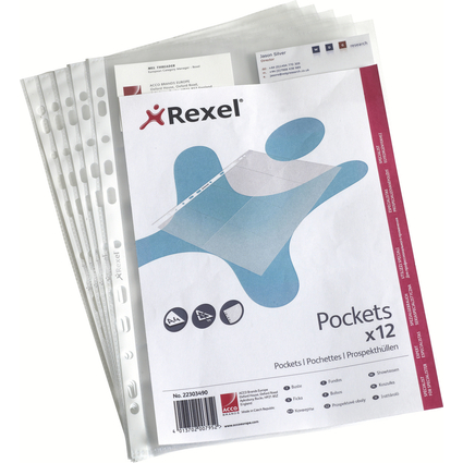 Rexel Pochette transparente Top Quality, A4, PP, 0,15 mm