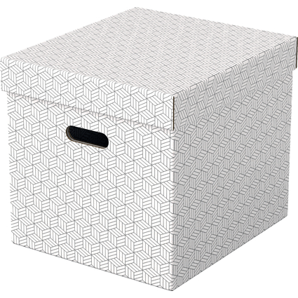 Esselte Bote de rangement Home Cube, set de 3, blanc
