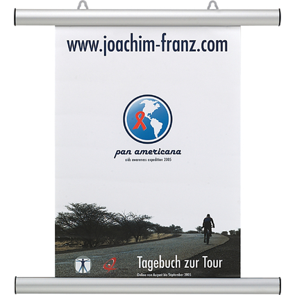 FRANKEN Profil clipsable pour affiche, aluminium, argent