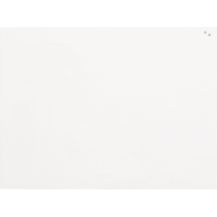 FRANKEN Tableau en verre design, 1.500 x 1.200 mm, blanc pur