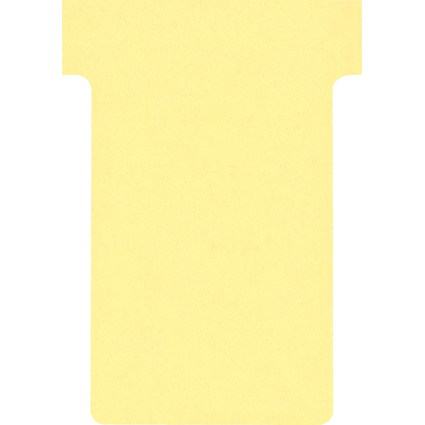 FRANKEN Fiches T, taille 2 / 48 x 84 mm, jaune