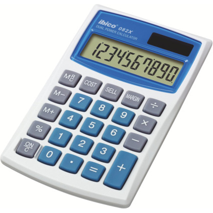 ibico Calculatrice de poche 082X, cran LCD  10 chiffres
