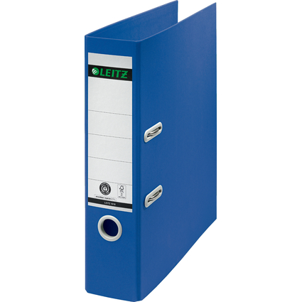 LEITZ Classeur Recycle, 180 degrs, 80 mm, bleu