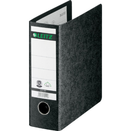 LEITZ Classeur en carton, 180 dgrs, format A5, 77 mm, noir