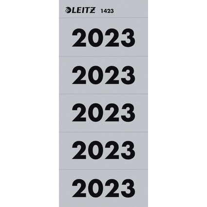 LEITZ Etiquette imprime pour classeur "2023", gris