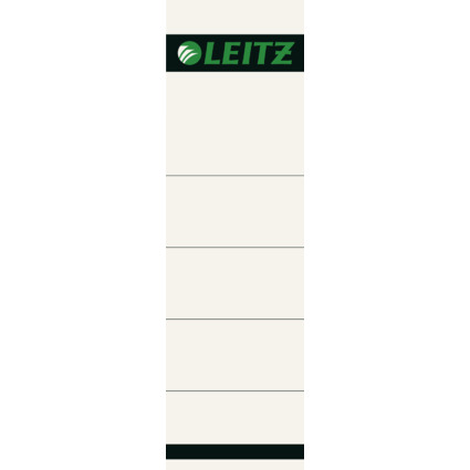 LEITZ Etiquette bristol pr dos de classeur, 57 x 190 mm,gris