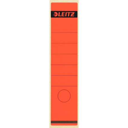 LEITZ Etiquette pour dos de classeur, 61 x 285 mm, rouge