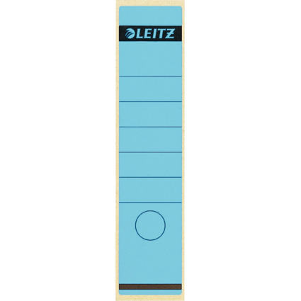 LEITZ Etiquette pour dos de classeur, 61 x 285 mm, bleu