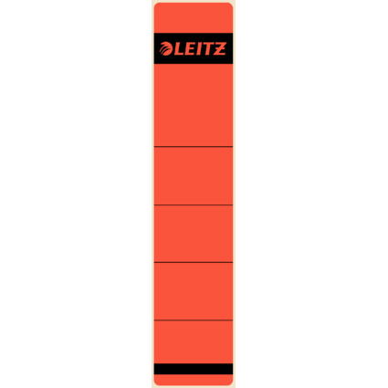 LEITZ Etiquette pour dos de classeur, 39 x 192 mm, rouge