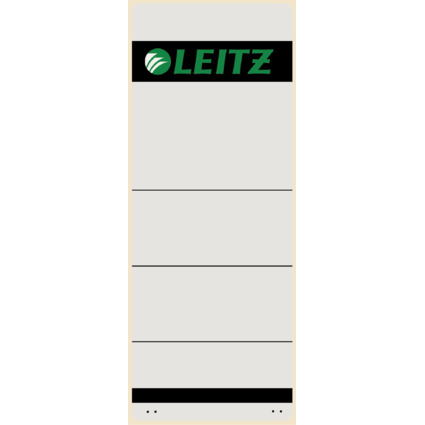 LEITZ Etiquette pour dos de classeur, 61 x 157, gris