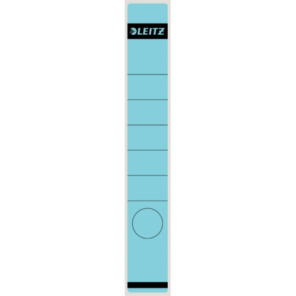 LEITZ Etiquette pour dos de classeur, 39 x 285 mm, bleu