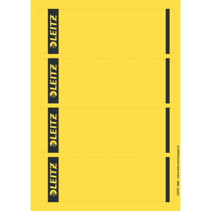 LEITZ Etiquette pour dos de classeur, 61 x 192 mm, jaune