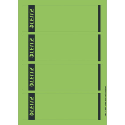 LEITZ Etiquette pour dos de classeur, 61 x 192 mm, vert