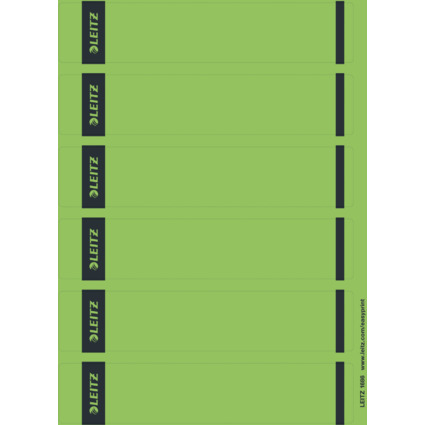 LEITZ Etiquette pour dos de classeur, 39 x 192 mm, vert