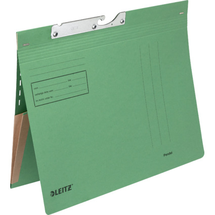 LEITZ dossiers suspendus, avec pochette tirable, A4, vert
