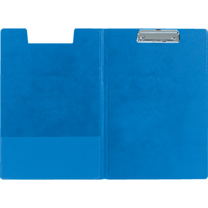 LEITZ Porte-bloc  pince avec rabat, A4, couverture PP, bleu