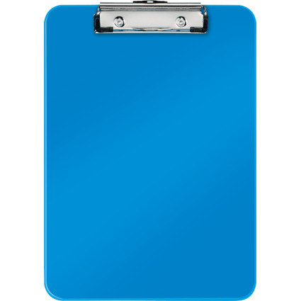 LEITZ Porte-bloc WOW, A4, en polystyrne, bleu mtallique