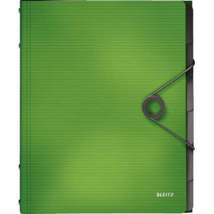 LEITZ Trieur Solid, A4, PP, 6 compartiments, vert clair