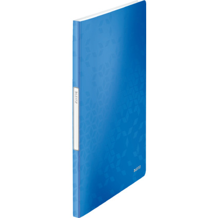 LEITZ Protge-documents WOW, A4, PP, 20 pochettes, bleu
