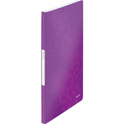 LEITZ Protge-documents WOW, A4, PP, 20 pochettes, violet