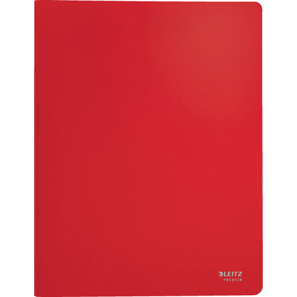 LEITZ Protge-documents Recycle, A4, PP, 40 pochettes, rouge