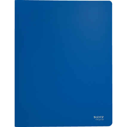 LEITZ Protge-documents Recycle, A4, PP, 40 pochettes, bleu