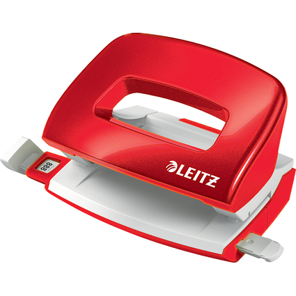 LEITZ Mini perforateur Nexxt 5060, en carton, rouge