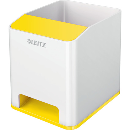 LEITZ Pot  crayons Sound WOW Duo Colour, jaune