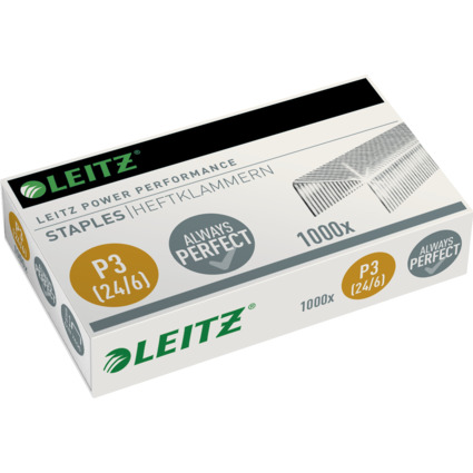 LEITZ Agrafes 24/6, galvanis