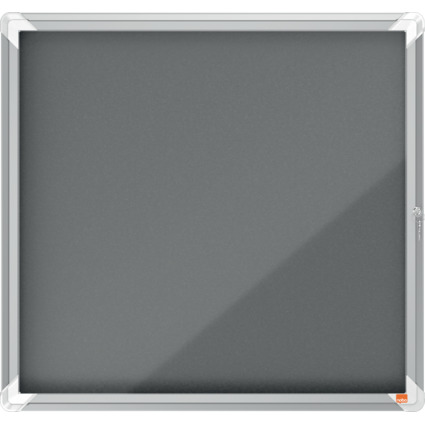 nobo Vitrine d'affichage Premium Plus, feutre, 6x A4, gris