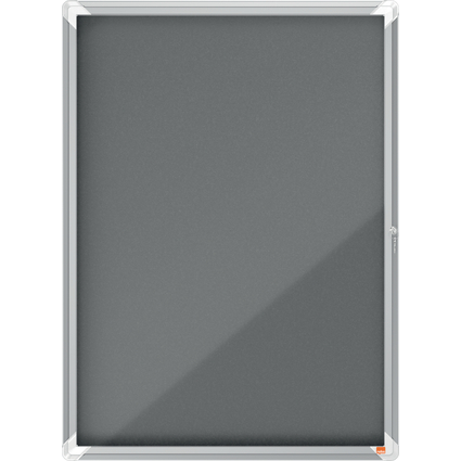 nobo Vitrine d'affichage Premium Plus, feutre, 9x A4, gris