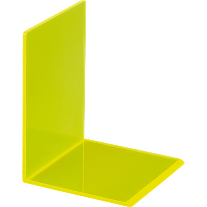 MAUL Serre-livres FLUO, en acrylique, jaune translucide