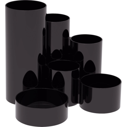 MAUL Multipot MAULdeskbox, noir, en matire plastique