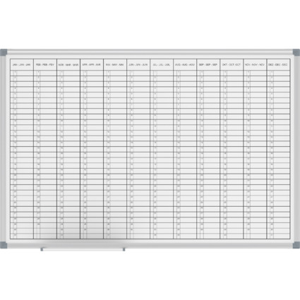 MAUL Tableau de planning annuel, (L)900 x (P)600 mm