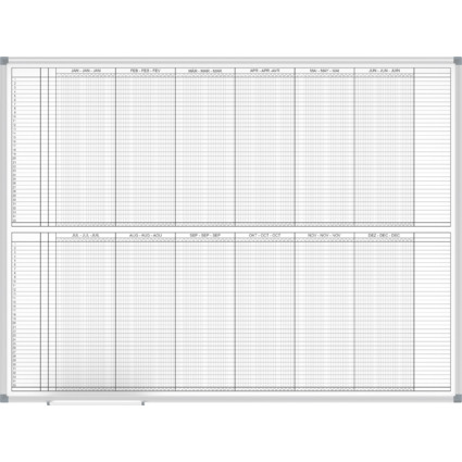 MAUL Tableau de planning annuel, (L)1.200 x (P)900 mm