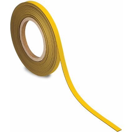 MAUL Ruban magntique, 10 mm x 10 m, paisseur: 1 mm, jaune