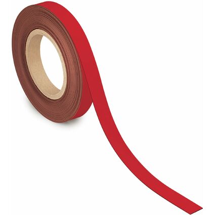 MAUL Ruban magntique, 20 mm x 10 m, paisseur: 1 mm, rouge